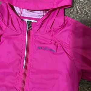 Pink Columbia rain jacket 2T